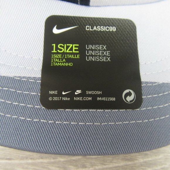 Nike AeroBill Classic99 Golf Hat Blue Patchwork Mens One Size Fit NEW - Picture 3 of 14